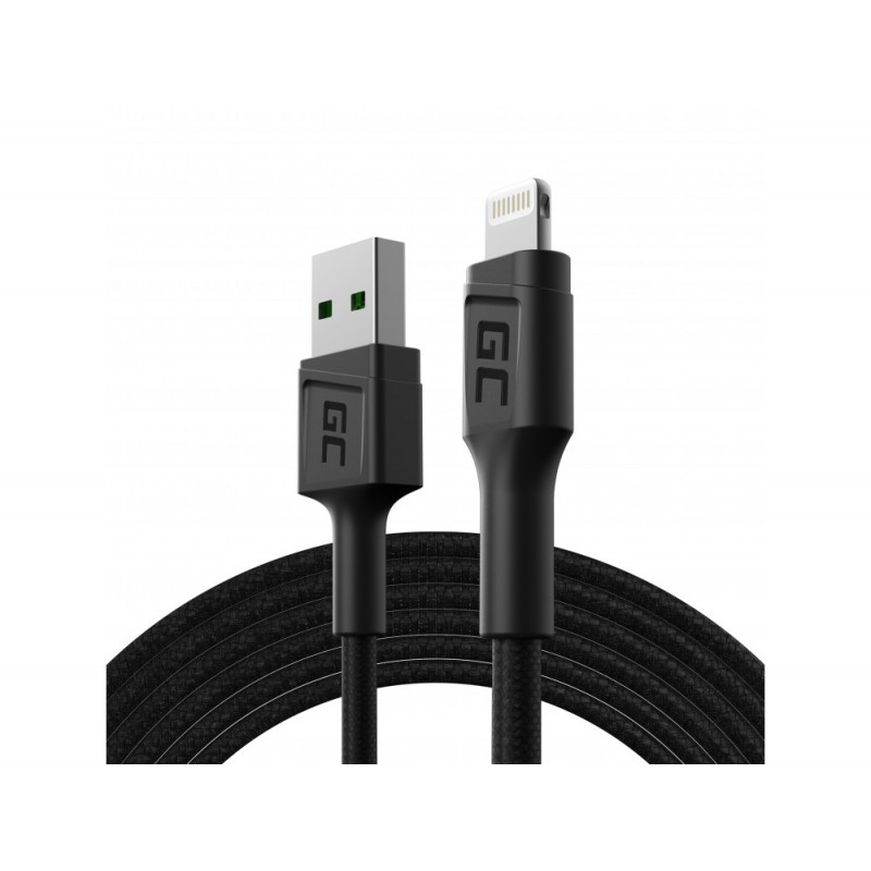 Opladere og kabler - Green Cell USB 2.0 til lightningkabel - Fås i flere længder