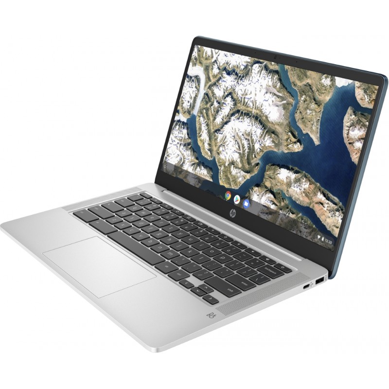 Bærbar computer med skærm på 14 og 15,6 tommer - HP Chromebook 14a-na1014no 14" Full HD Intel 8GB 128GB SSD ChromeOS Turkisblå demo