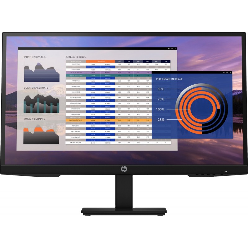 Computerskærm 25" eller større - HP P27h G4 27-tommers LED-skærm med IPS-panel demo