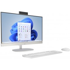 Alt-i-én computer - HP All-in-One 24-cr0824no 24" Full HD Ryzen 5 8GB 512GB SSD Win 11 Shell White demo