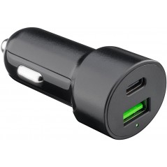 Goobay USB-biloplader med USB-A og USB-C PD 48W