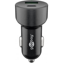 Goobay USB-biloplader med USB-A og USB-C PD 48W