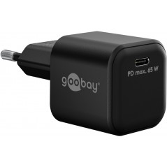 Nano superkompakt strømadapter med USB-C PD 65W og hurtig opladning (computeroplader)