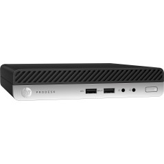 Brugt stationær computer - HP ProDesk 400 G3 Mini i5 (gen7) 8GB 128GB SSD Win 10 Pro (brugt)