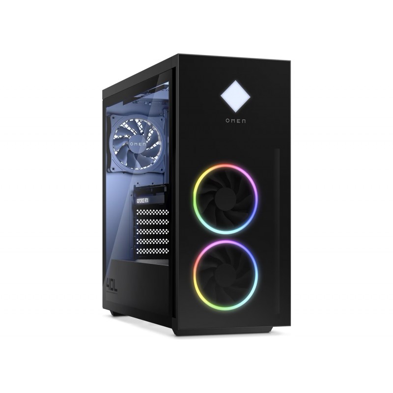 Billig gaming computer og stationær gaming computer - HP Omen 40L GT21-1085no i7-13 32GB 2TB SSD RTX 4080 16GB Wifi Win 11 demo