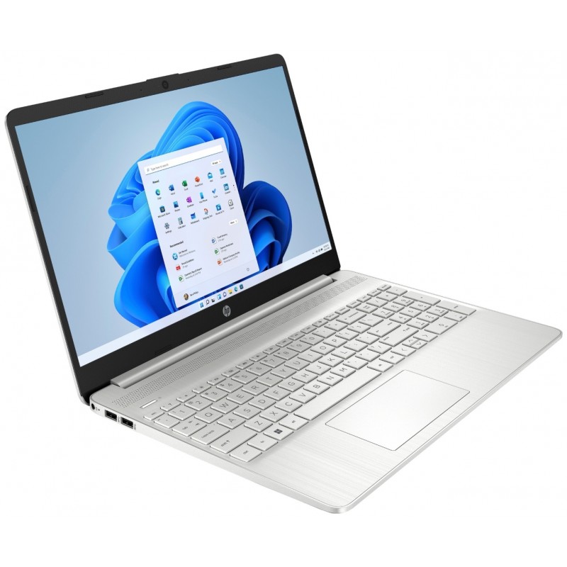 Bærbar computer med skærm på 14 og 15,6 tommer - HP 15s-eq3847no 15.6" Full HD Ryzen 7 16GB 512GB SSD Win 11 Natural Silver