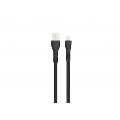 Havit sort fladt lightning-kabel til iPhone & iPad 1 meter