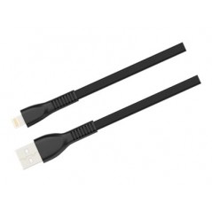 Havit sort fladt lightning-kabel til iPhone & iPad 1 meter