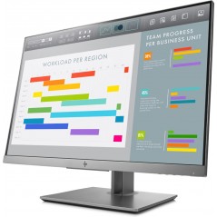 HP EliteDisplay E243i 24" Full HD+ IPS-skærm (brugt med ridset fod)