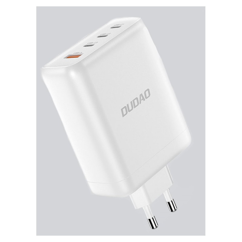 USB-C-opladere - Dudao Strømadapter til hurtig opladning GaN med USB-C PD 140W 3x USB-C og 1x USB-A