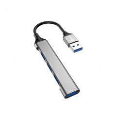 Dudao USB-hub med 3x USB 2.0 og 1x USB 3.0