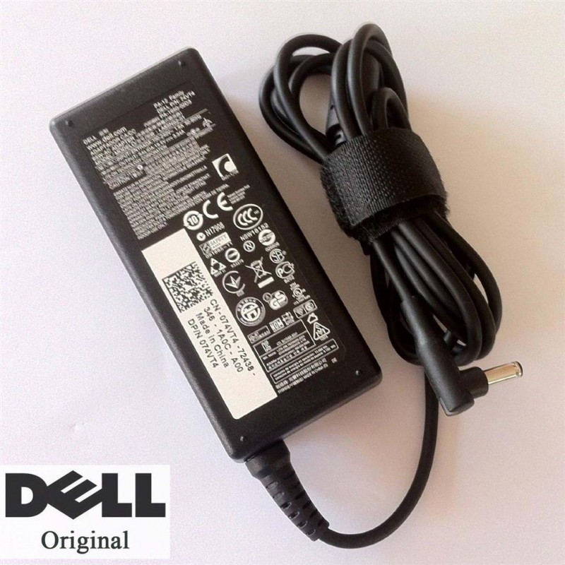 Dell oplader - Dell original 65W computeroplader 4,5 x 3,0 mm small tip (brugt)