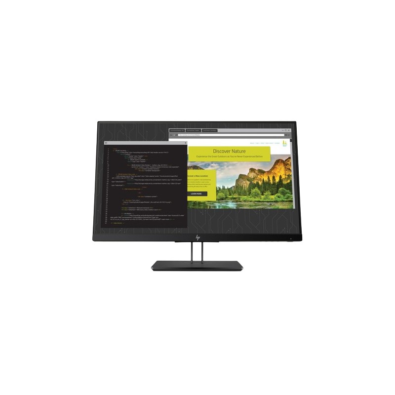 Brugte computerskærme - HP 24-tommer Z24nf G2 LED-skærm med IPS-panel (brugt med ridser)