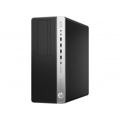 Brugt stationær computer - HP EliteDesk 800 G3 Tower i5 (gen 6) 8GB 256GB SSD RX460 Win 10 Pro (brugt)