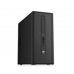 Brugt stationær computer - HP EliteDesk 800 G1 Tower i5 (gen 4) 8GB 128GB SSD Win 10 Pro (brugt)