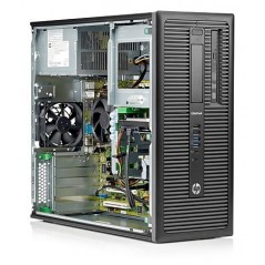 Brugt stationær computer - HP EliteDesk 800 G1 Tower i5 (gen 4) 8GB 128GB SSD Win 10 Pro (brugt)
