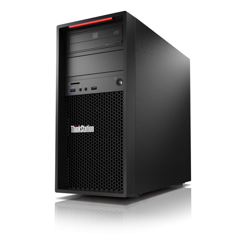 Brugt stationær computer - Lenovo ThinkStation P320 i7 (gen 7) 16GB 256GB SSD Quadro P1000 Win 10 Pro (brugt)