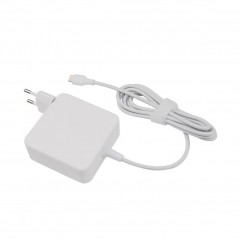 Universal 65W USB-C PD computeroplader 1,8M, hvid