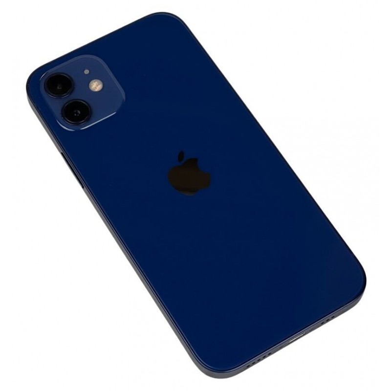 Brugt iPhone - iPhone 12 128GB Blue med 1 års garanti (brugt) (defekt FaceID)