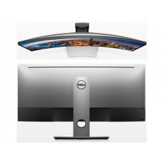 Brugte computerskærme - (Skadet) Dell UltraSharp U3417W 34" buet IPS-skærm 3440 x 1440 DP/HDMI/MDP (brugt med pixel line på skærmen)