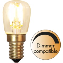 Dæmpbar LED-pære E14 ST26 soft glow 1,4W 60 lm til blandt andet Flos Sarfatti