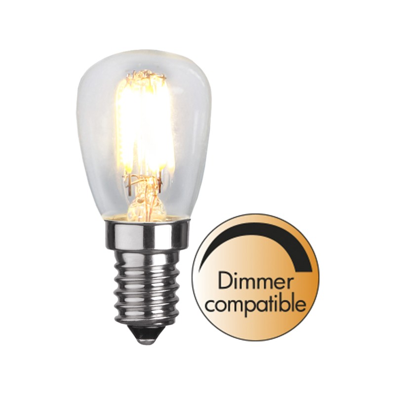 LED-lampa - Dæmpbar LED-pære E14 ST26 clear 2,8 watt 250 lm (25 W) til blandt andet Flos Sarfatti