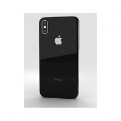 iPhone XS 64GB Rumgrå med 1 års garanti (brugt) (revnet bagside med skal på, NY skærm)
