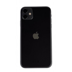 Brugt iPhone - iPhone 11 64GB Black med 1 års garanti (brugt) (lille skade på bagsiden)