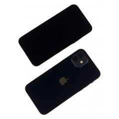 Brugt iPhone - iPhone 12 128GB Sort med 1 års garanti (brugt) (beskadiget kant*)