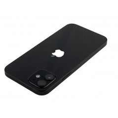 Brugt iPhone - iPhone 12 128GB Sort med 1 års garanti (brugt) (beskadiget kant*)