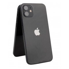 iPhone 12 128GB Sort med 1 års garanti (brugt) (beskadiget kant*)