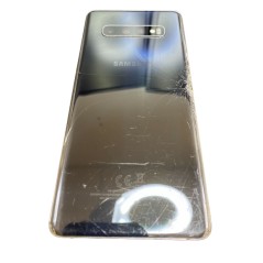 Brugt Samsung Galaxy - Samsung Galaxy S10 Plus 128GB Dual SIM Black (beg) (glaskross baksida, SKAL ingår