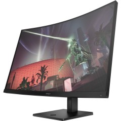 Computerskærm 25" eller større - HP OMEN 32c 32" QHD 165 Hz buet gaming-skærm med VA-panel 2560x1440