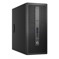 Brugt stationær computer - HP EliteDesk 800 G2 Tower i5 (gen 6) 8GB 128GB SSD Win 10 Pro (brugt)