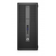 Brugt stationær computer - HP EliteDesk 800 G2 Tower i5 (gen 6) 8GB 128GB SSD Win 10 Pro (brugt)