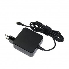 Universal 65W USB-C PD computeroplader 1.8m, sort