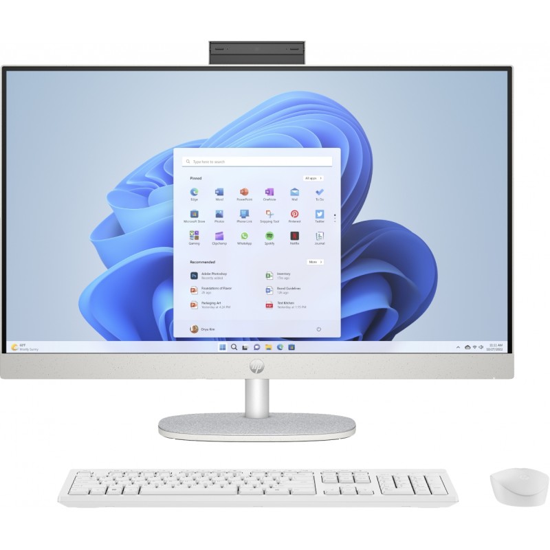Alt-i-én computer - HP All-in-One 27-cr0037no 27" Full HD Ryzen 5 8GB 512GB SSD Win 11 demo