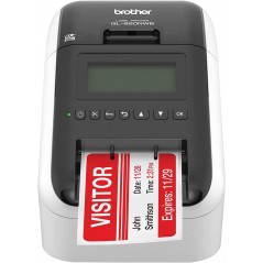 Brother QL820NWB trådløs labelprinter (brugt uden AC-adapter)