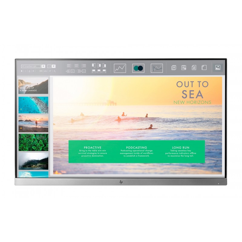 Brugte computerskærme - HP EliteDisplay E233 23" LED-skærm med IPS-panel (brugt uden fod og med store ridser)