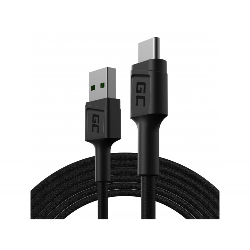 USB-C-kabel - GreenCell USB-C til USB-kabel med understøttelse af QC 3.0-hurtigopladning