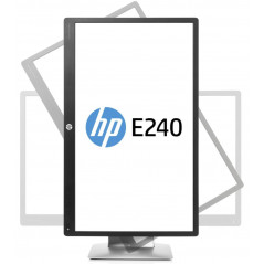HP EliteDisplay 24" E240 IPS-skærm (brugt med ridser på rammen)