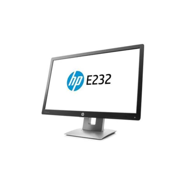 Brugte computerskærme - HP EliteDisplay E232 23" LED-skærm (brugt med ridse på foden)