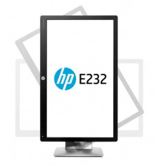 HP EliteDisplay E232 23" LED-skærm (brugt med ridse på foden)