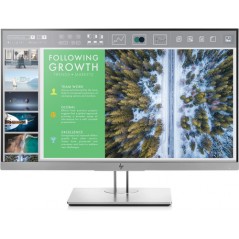 HP 24" Elite Display E243 LED-skærm med IPS-panel med ergonomisk fod (brugt med ridser)
