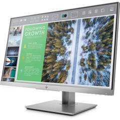 HP 24" Elite Display E243 LED-skærm med IPS-panel med ergonomisk fod (brugt med ridser)