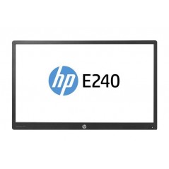 HP EliteDisplay 24" E240 IPS-skærm (brugt uden fod - kan købes separat)