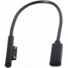 Adapter til opladning af Microsoft Surface Pro 3, 4, 5, 6 med USB-C-oplader
