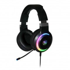 iBox Aurora X10 gaming-headset USB med 7.1-lyd og RGB-belysning