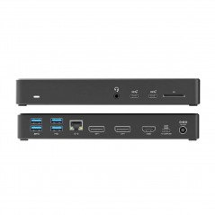 Alogic USB-C Multiport Universal Docking Station 12-i-1 med understøttelse af 3 skærme