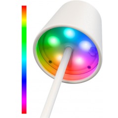Udendørs belysning - Genopladelig bordlampe med RGB til indendørs og udendørs brug, dimmable (sort/hvid/bronze)